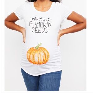 Motherhood Maternity Pumpkin Seed shirt fall